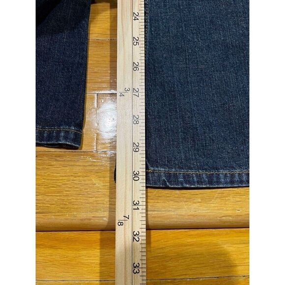 Express Jeans Womens Size 30" Waist Precision Fit Blue Mid Rise Flared Mermaid - Picture 5 of 7